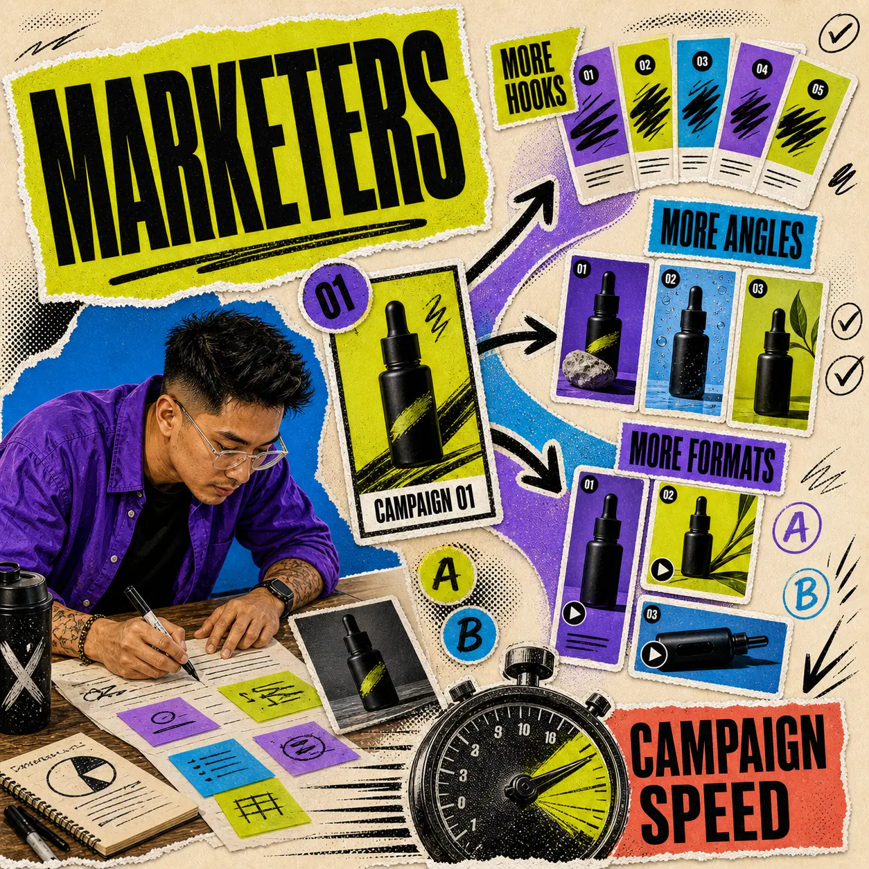 Marketers: more hooks, more angles, campaign speed